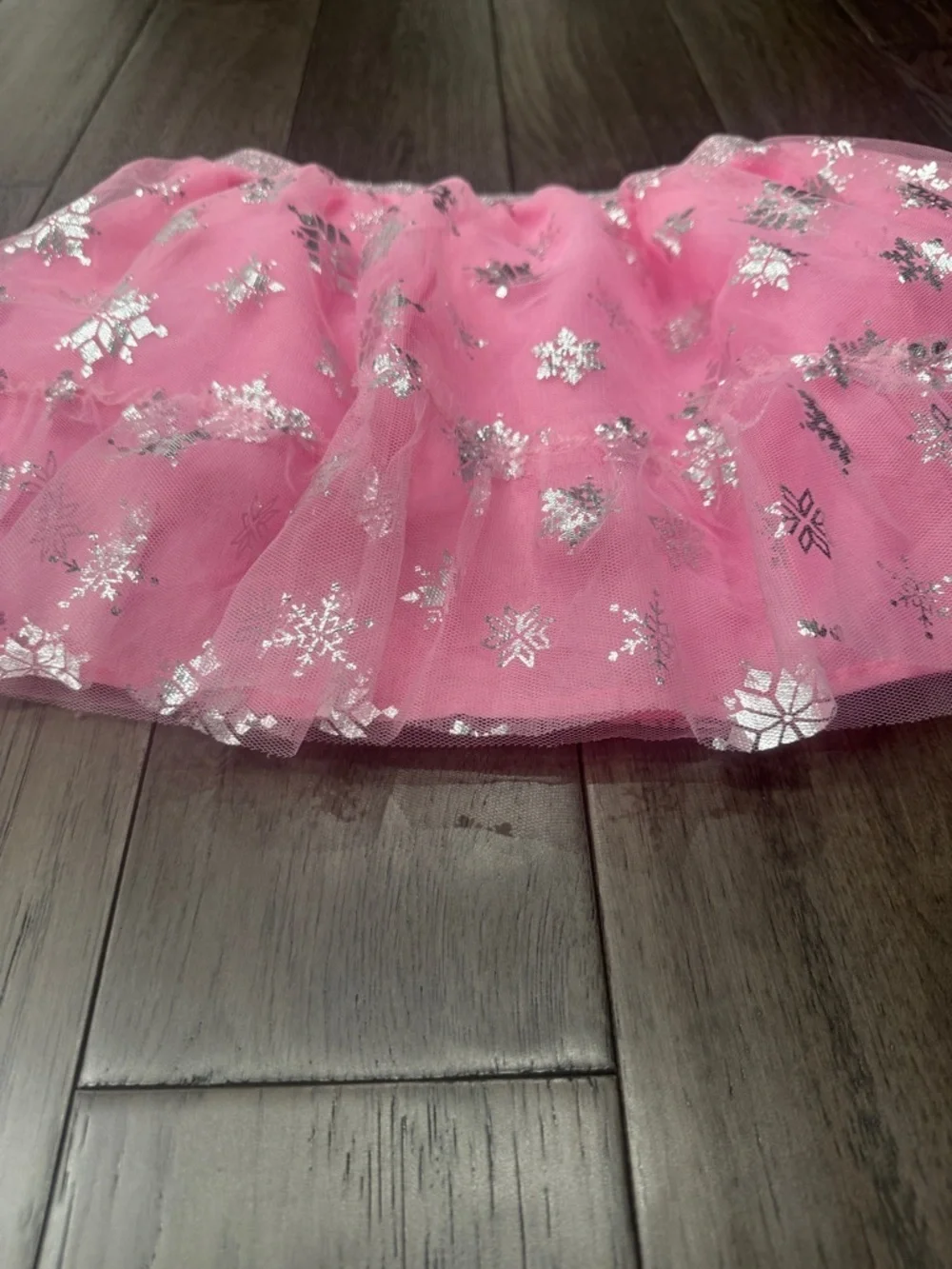 Cynthia rowley Pink Tulle Skirt with Silver Star Accents